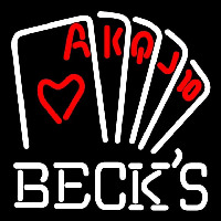 Becks Poker Series Beer Sign Neonreclame