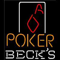 Becks Poker Squver Ace Beer Sign Neonreclame