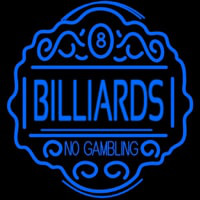 Billiards No Gambling Neonreclame