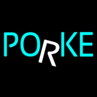 Block Blue Poker Neonreclame