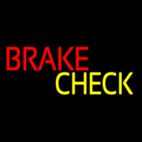 Block Brake Check Neonreclame