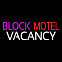 Block Motel Vacancy Neonreclame