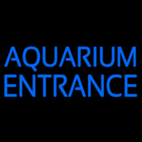 Blue Aquarium Entrance Neonreclame