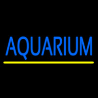 Blue Aquarium Yellow Line Neonreclame