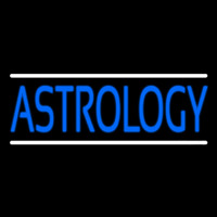 Blue Astrology Block Neonreclame