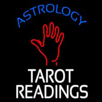 Blue Astrology White Tarot Readings Neonreclame
