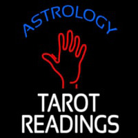 Blue Astrology White Tarot Readings Neonreclame
