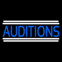 Blue Auditions Line Neonreclame