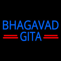 Blue Bhagavad Gita Neonreclame