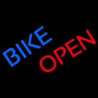 Blue Bike Red Open Neonreclame