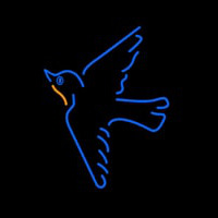 Blue Bird With Logo Neonreclame