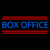 Blue Bo  Office Red Double Lines Neonreclame