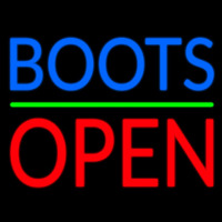 Blue Boots Open Neonreclame
