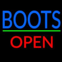 Blue Boots Open With Line Neonreclame