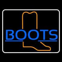 Blue Boots With Border Neonreclame
