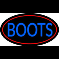 Blue Boots With Red Border Neonreclame