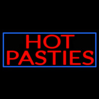 Blue Border Hot Pasties Neonreclame