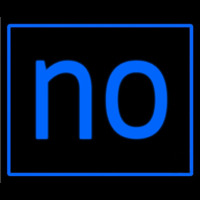 Blue Border No Neonreclame