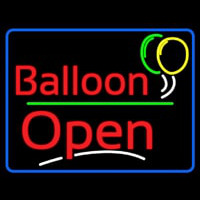 Blue Border Open Balloon Green Line Neonreclame