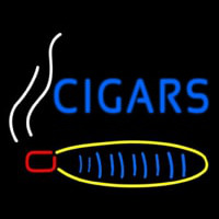 Blue Cigars With Logo Neonreclame