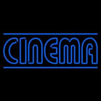 Blue Cinema With Lines Neonreclame