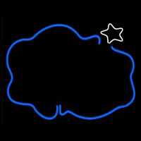 Blue Cloud With Star Neonreclame