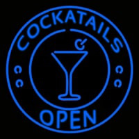 Blue Cocktails Open Neonreclame