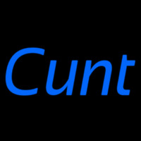 Blue Cunt Neonreclame