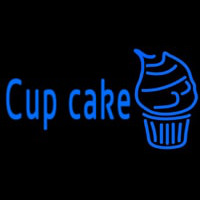 Blue Cupcake With Cupcake Neonreclame