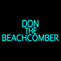 Blue Don The Beachcomber Tiki Bar Neonreclame