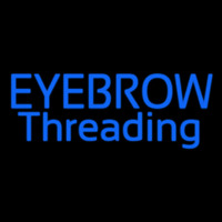Blue Eyebrow Threading Neonreclame