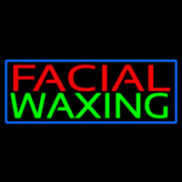 Blue Facial And Wa ing Blue Border Neonreclame