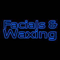 Blue Facial And Wa ing Neonreclame