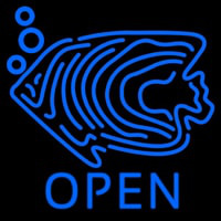 Blue Fish Open Block 1 Neonreclame