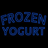 Blue Frozen Yogurt Neonreclame
