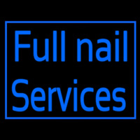 Blue Full Nail Services Neonreclame