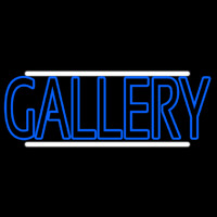 Blue Gallery With White Line Neonreclame