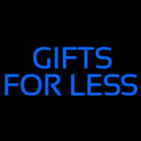 Blue Gifts For Less Block Neonreclame