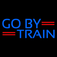 Blue Go By Train Neonreclame