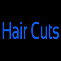 Blue Hair Cuts Neonreclame