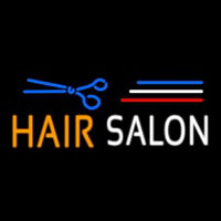 Blue Hair Salon Logo Neonreclame