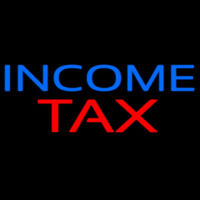 Blue Income Ta  Neonreclame