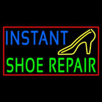 Blue Instant Green Shoe Repair Neonreclame