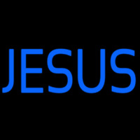 Blue Jesus Block Neonreclame