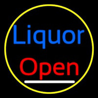 Blue Liquor Open 1 Neonreclame
