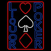 Blue Liquor Poker Neonreclame