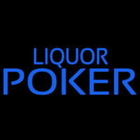 Blue Liquor Poker Neonreclame