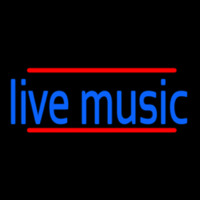 Blue Live Music Red Line Neonreclame