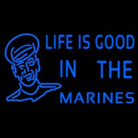 Blue Marine With Logo Neonreclame