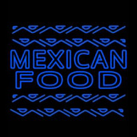 Blue Mexican Food Outdoor Neonreclame